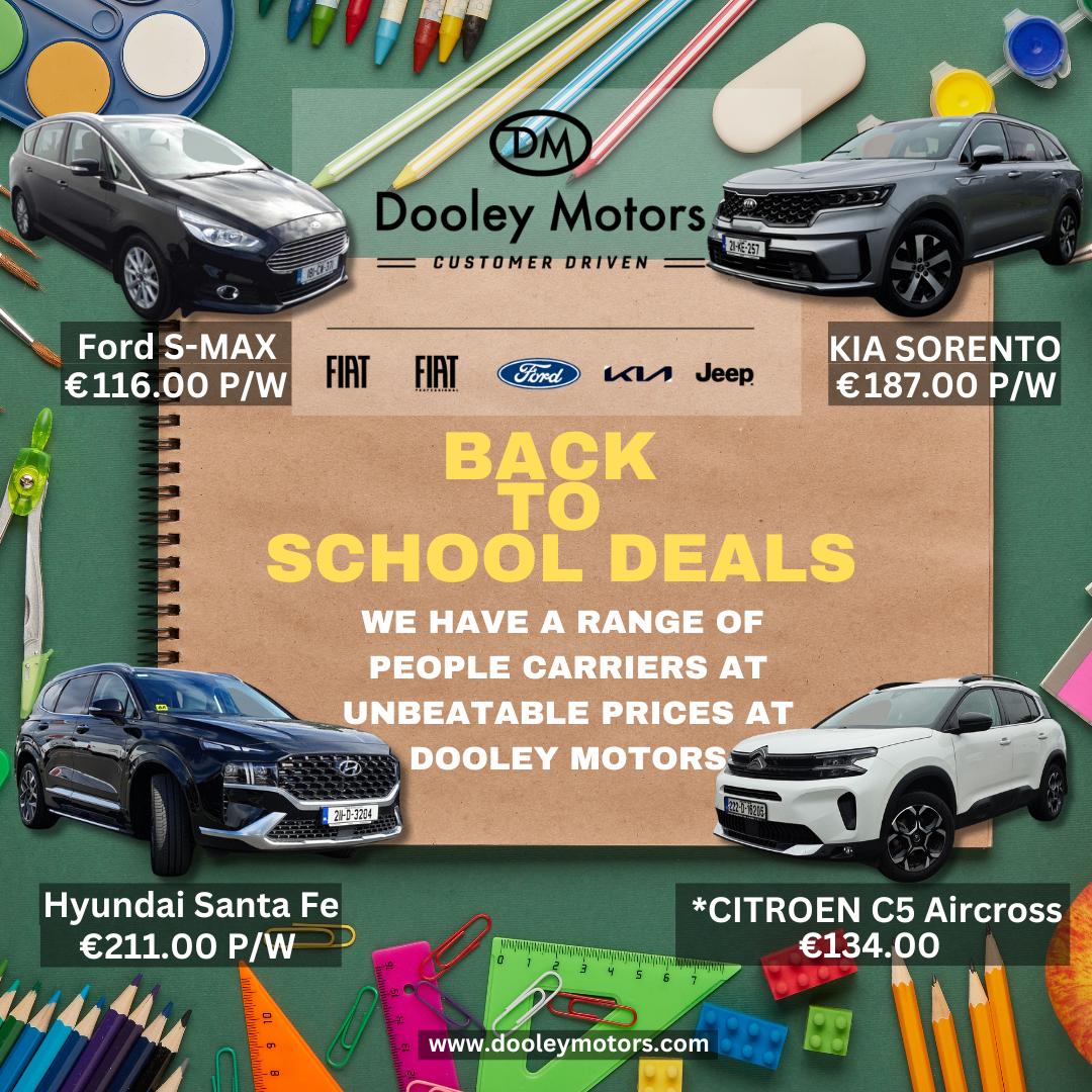 BACK TO SCHOOL OFFERS AT DOOLEY MOTORS
